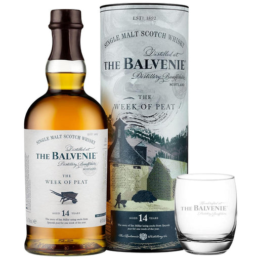 Balvenie 14 Year Old Week Of Peat Whisky Glass Set 70cl
