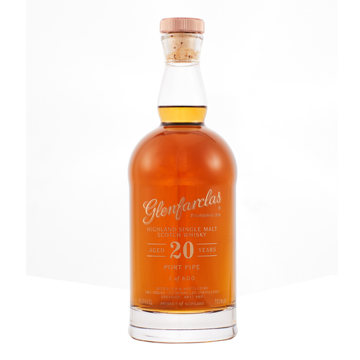 Glenfarclas 20 Year Old Limited Edition Port Pipe Whisky  In Glencairn Decanter