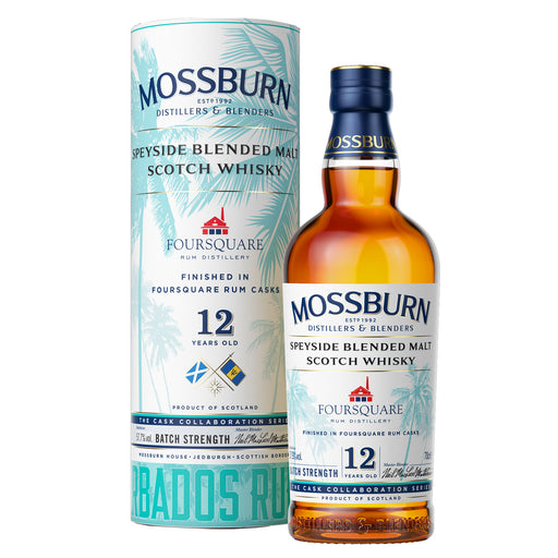 Mossburn 12 Year Old Foursqaure Rum Cask Finish Whisky Gift Boxed