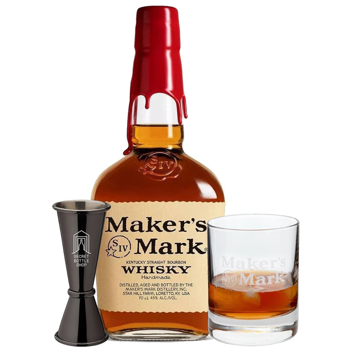 Maker's Mark Bourbon Glass & Jigger Set 70cl