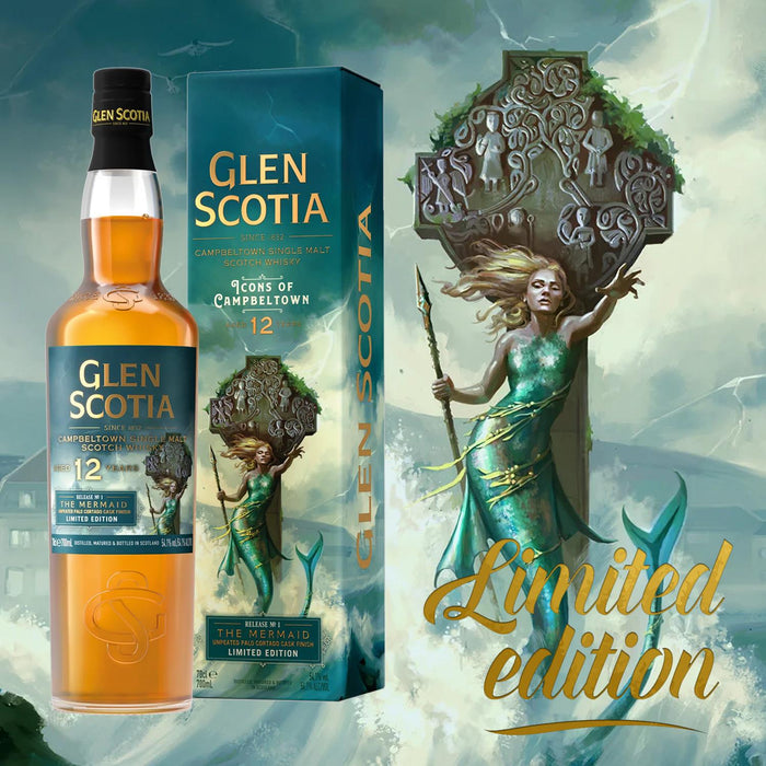 Glen Scotia Icons Of Campbeltown The Mermaid 12 Year Old Whisky 70cl