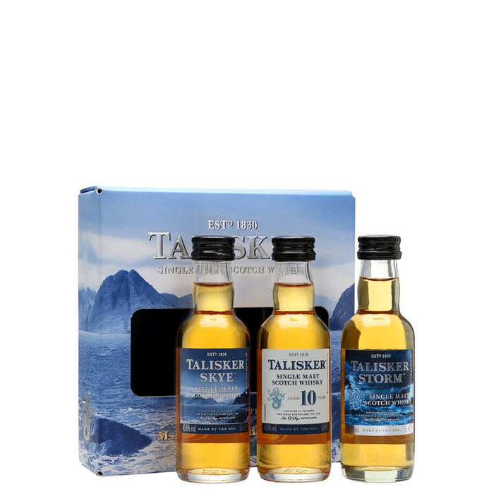 Talisker Made By The Sea Scottish Whisky Miniature Gift Set 3 x 5cl 45.8% ABV