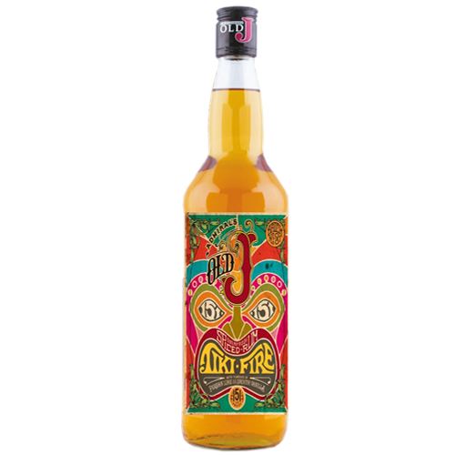 Old J Tiki Fire Spiced Rum 70cl 75.5% ABV