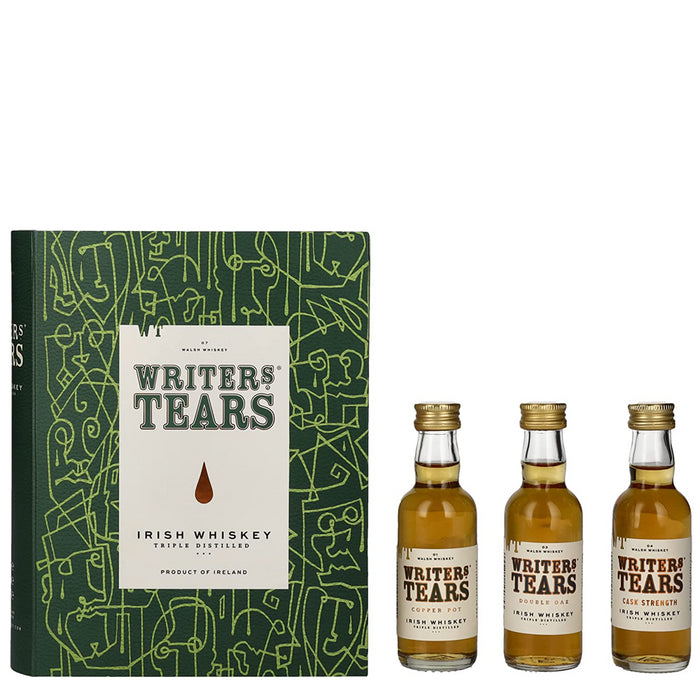 Writers Tears Irish Whiskey Miniature Gift Book Set 3x5cl 46% ABV