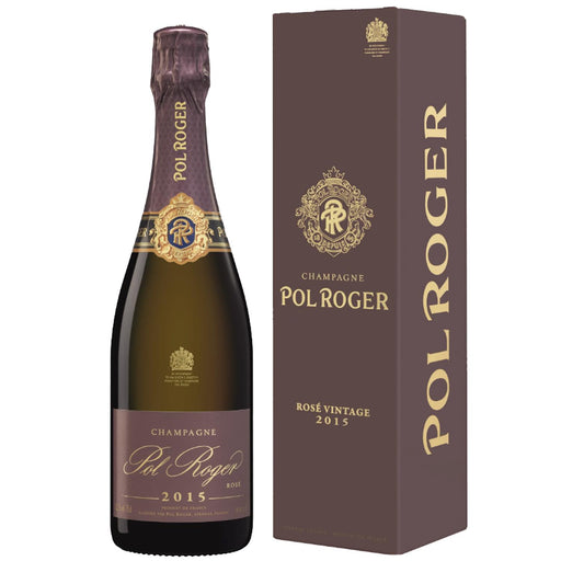 Pol Roger Rose Vintage Champagne 2015 Gift Boxed