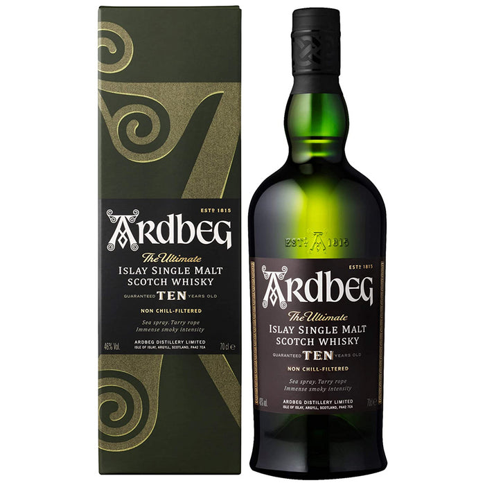 Ardbeg 10 Year Old Islay Single Malt Scotch Whisky Gift Boxed