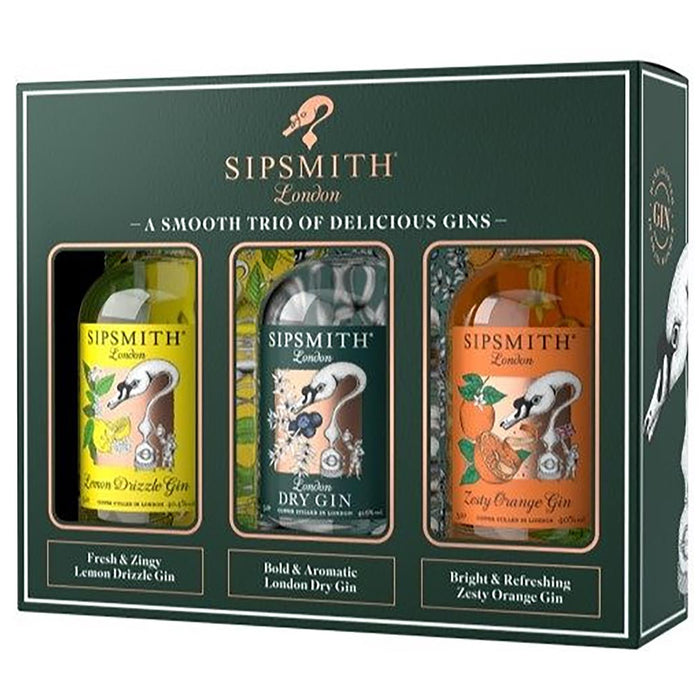 Sipsmith Gin Miniature Gift Set 3 x 5cl