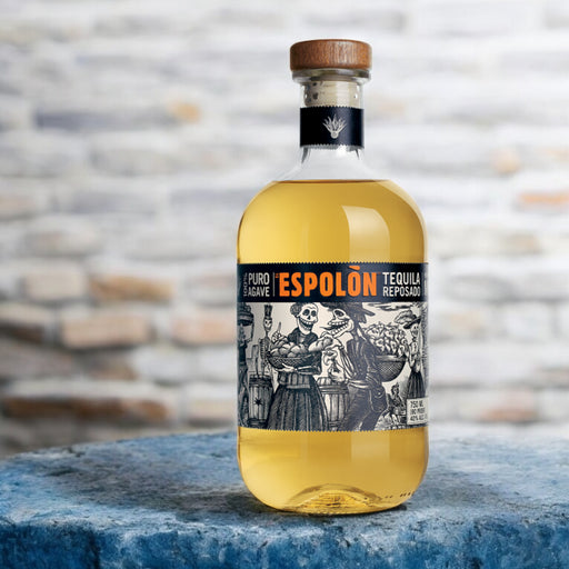 Espolon Tequila With Brick Wall Background