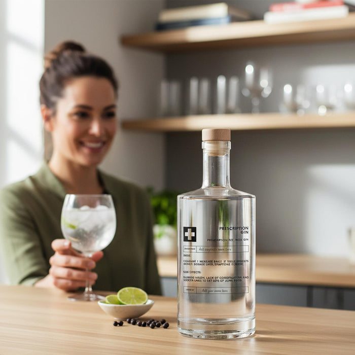 Personalised Engraved Prescription Gin 70cl