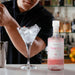 Making Bivrost Arctic Pink Gin Cocktails