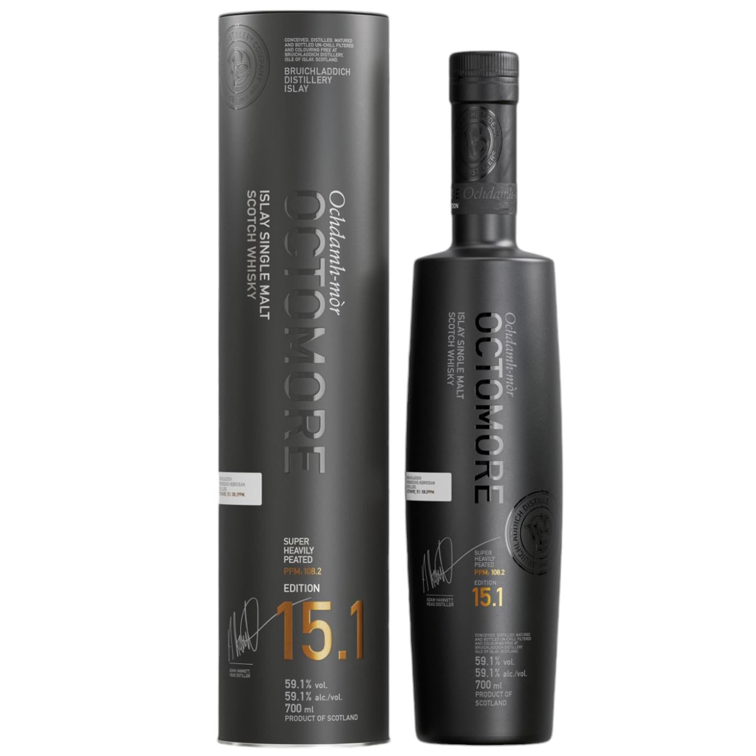 Octomore 15.1 700ml ウイスキー Octomore 15.1 Islay Single Malt Scotch Whisky Bruichladdich