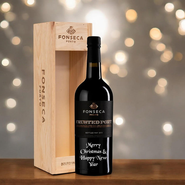 Fonseca Crusted Port Merry Christmas & Happy New Year Engraved 75cl