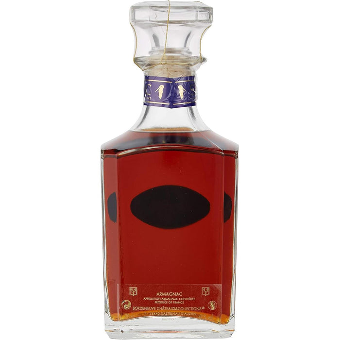 Back Of Baron De Sigognac 50 Year Old Armagnac Decanter