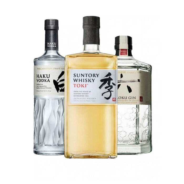 House Of Suntory Trio - Haku Vodka, Roku Gin & Toki Whisky 70cl 40% ABV