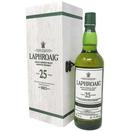 Laphroaig 25 Year Old Cask Strength Whisky 2019 Gift Boxed