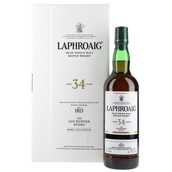 Laphroaig 34 Year Old Ian Hunter Book 4 Whisky 70cl