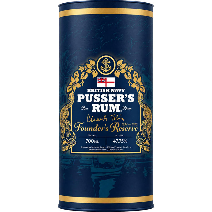 Gift Box For Pusser's Charles Tobias Founders Reserve Limited Edition Rum