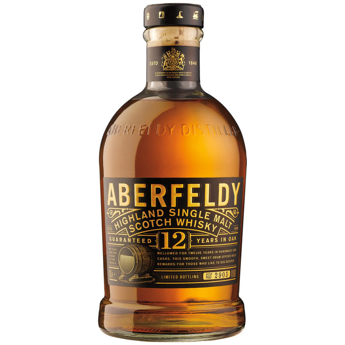 Aberfeldy 12 Year Old Whisky With Whisky Stones 70cl