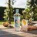 Sipsmith Free Glider Non Alcoholic Spirit in a glass in the garden