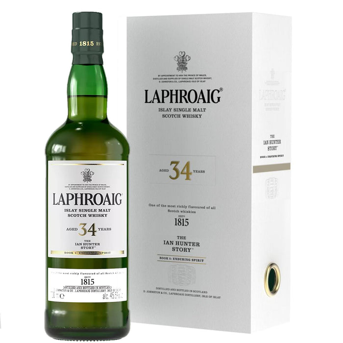 Laphroaig 34 Year Old Ian Hunter Book 5 Whisky