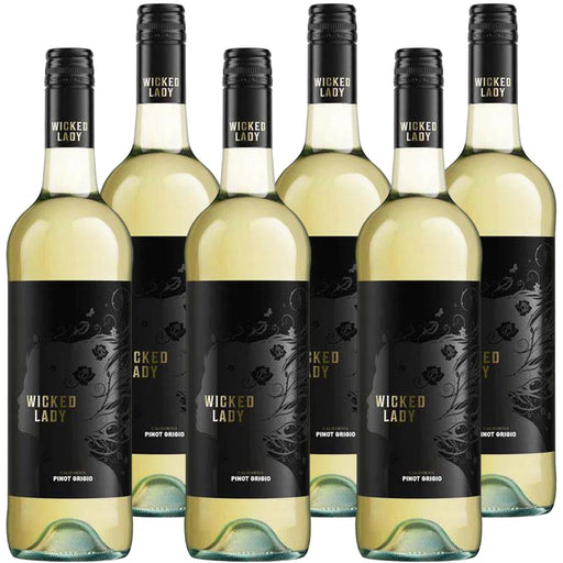 Wicked Lady Pinot Grigio White Wine Case Of 6