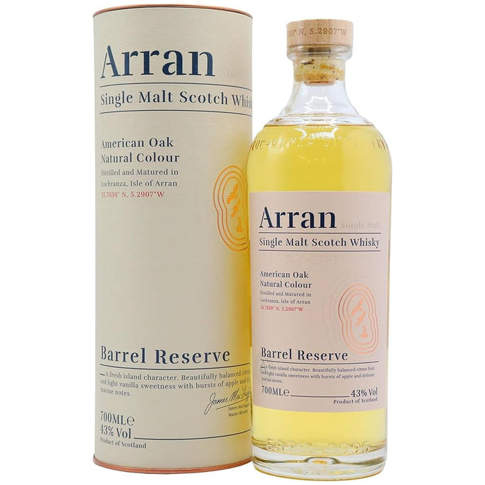 Bottle Of Arran Barrel Reserve Whisky Gift Boxed