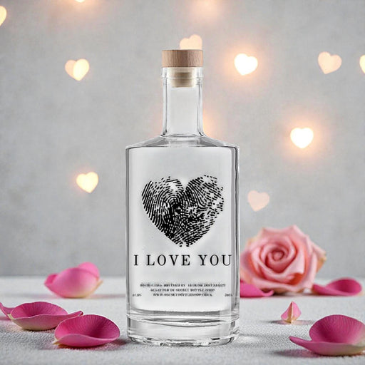 Secret Bottle Shop I Love You Engraved Gin for valentines day