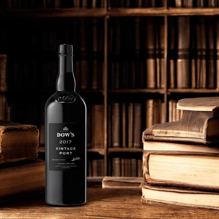 Bottle Of Dows Vintage Port In The Library 