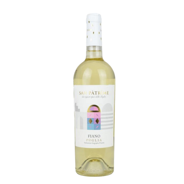 San Patrime Fiano. Perfectly reflects the climate and lifestyle in Puglia, southern Italy