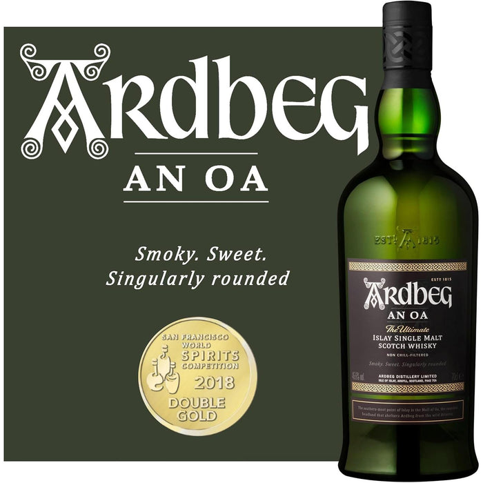 Award Winning Ardbeg An Oa Scottish Whisky