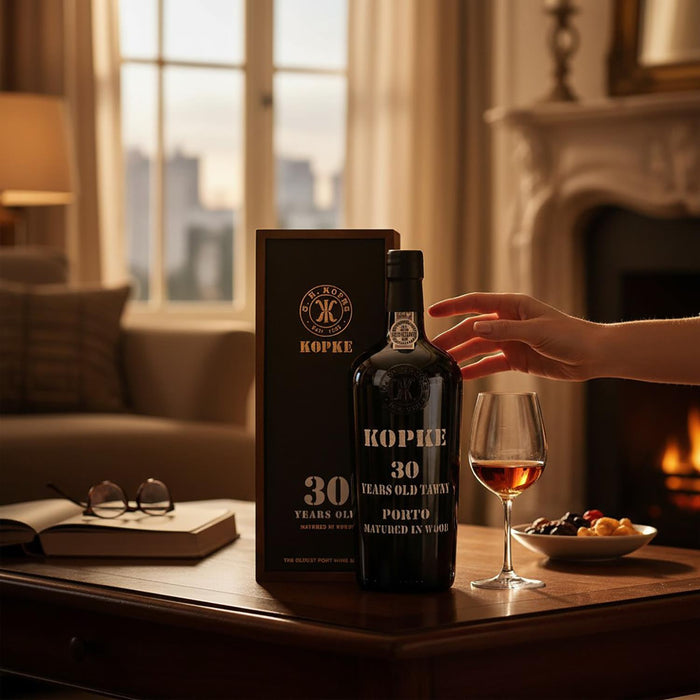 Kopke 30 Year Old Tawny Port In Wooden Gift Box 75cl