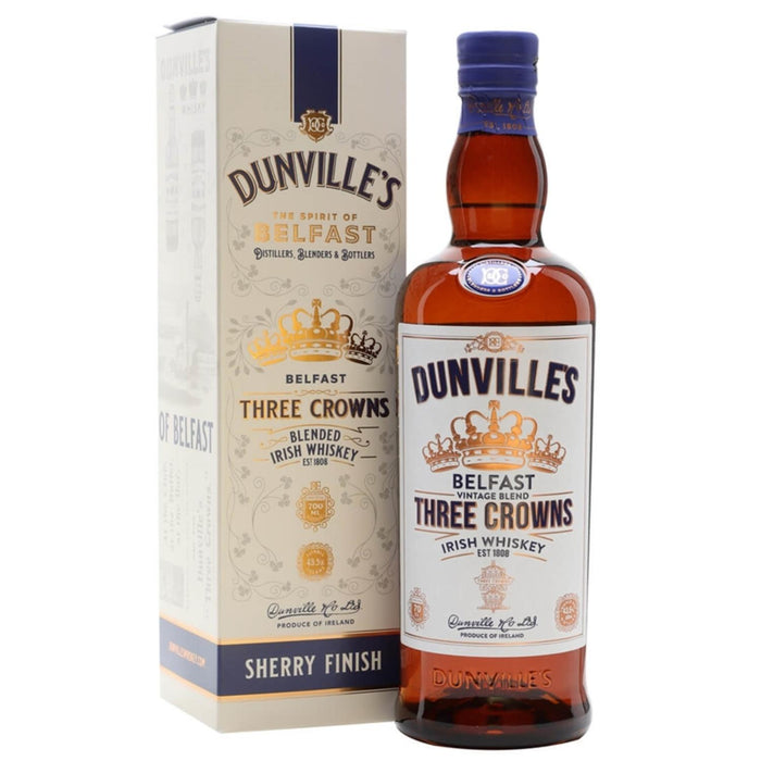Dunville's Three Crowns Blended Irish Whiskey Gift Boxed