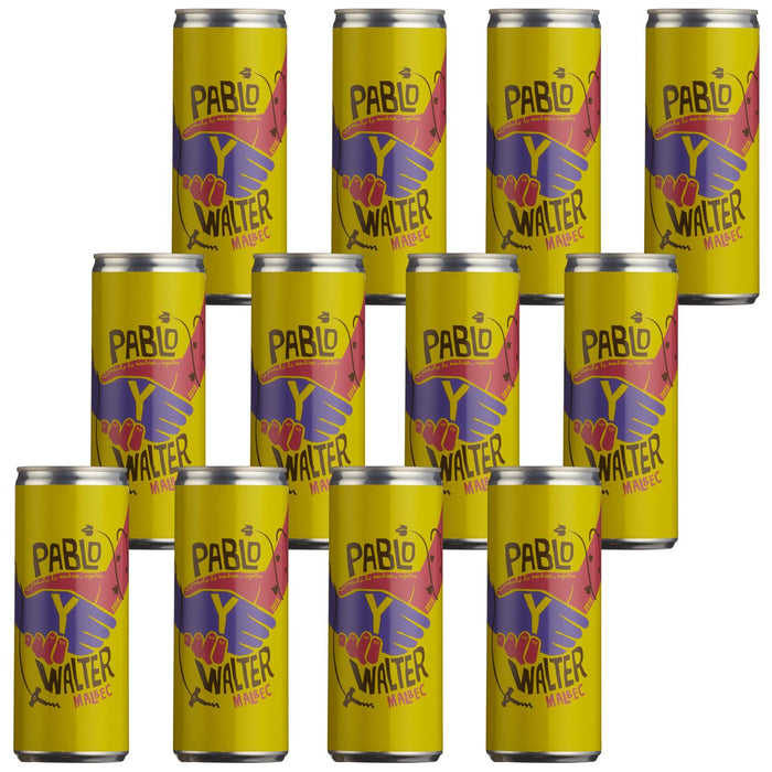 Pablo Y Walter Malbec In Can - Case Of 12