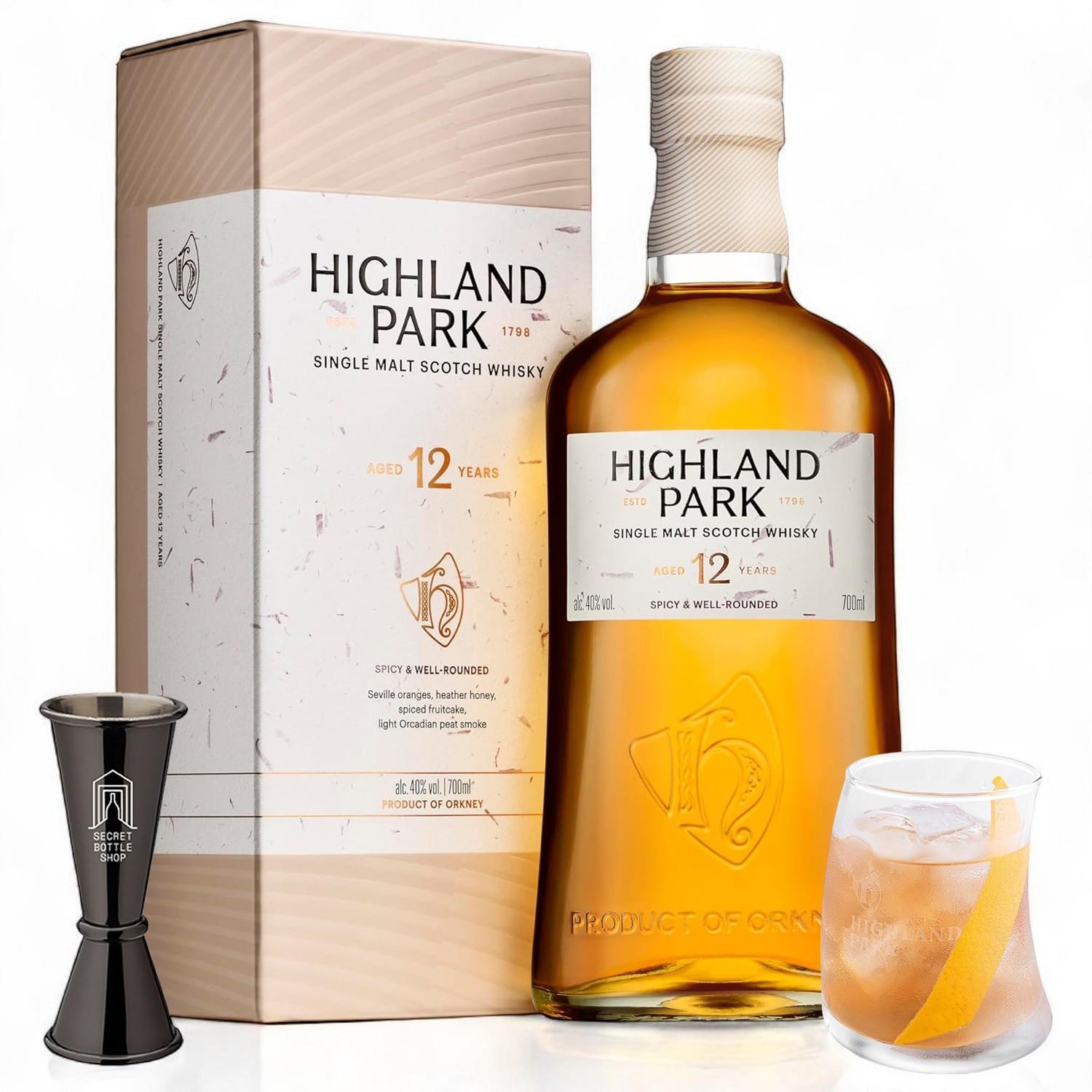 Highland Park 12年・18年 セット Highland Park 12 Year Old Whisky With Free Glass | Next Day Delivery