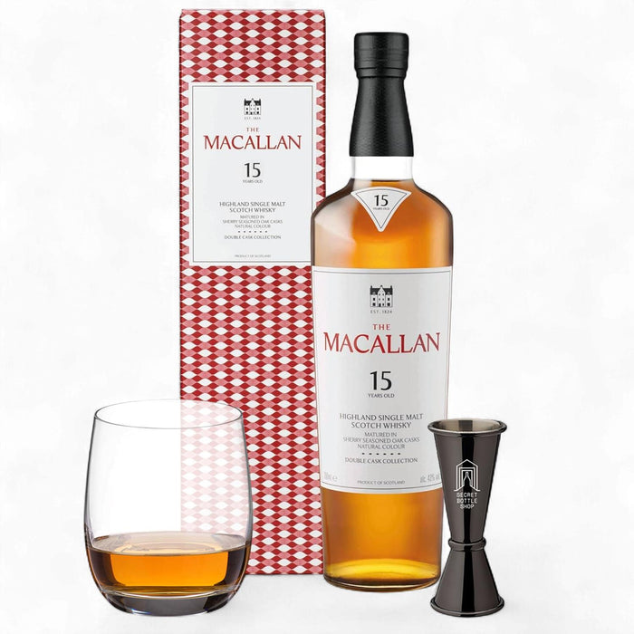 Macallan 15 Year Old Whisky Glass & Jigger Set 70cl