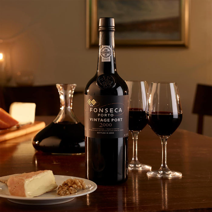 Fonseca Vintage Port Wine With Decanter & Two Glasses