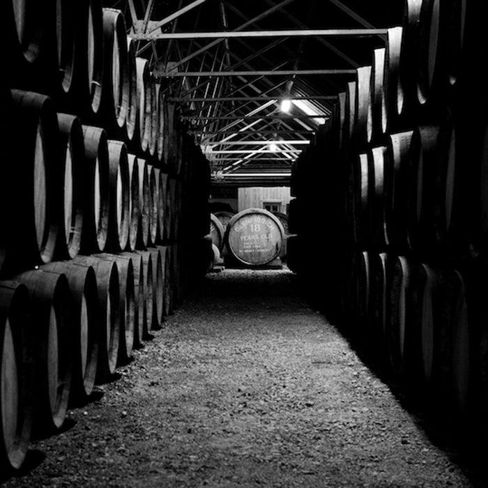 Glenfiddich Barrels In Cellar