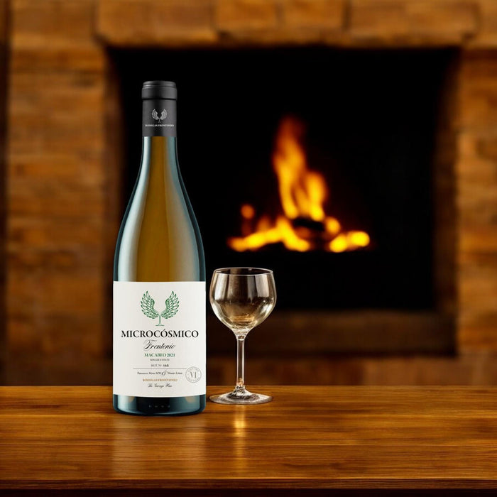 White Wine In Front Of A Cosy Fire