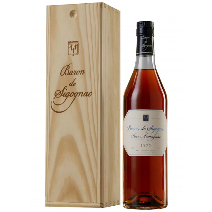 Baron De Sigognac 1975 Vintage Armagnac In Wooden Gift Box