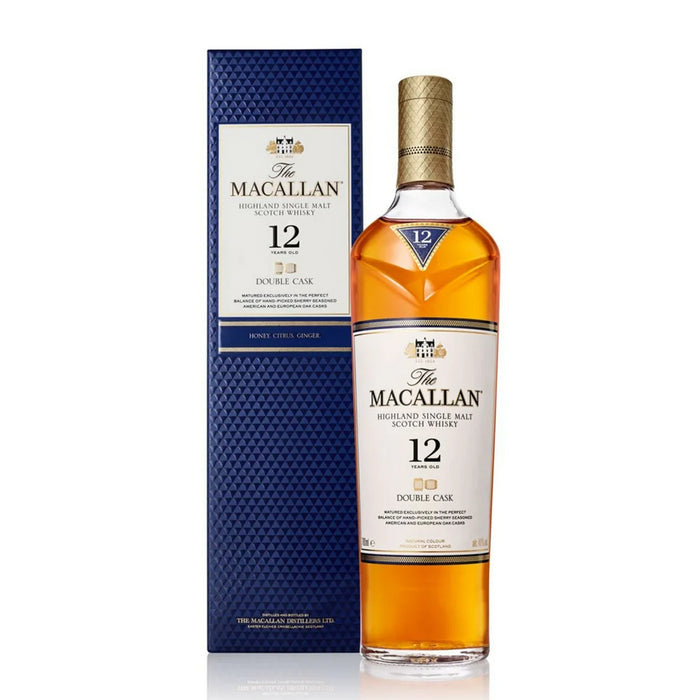 Macallan 12 Year Old Double Cask Whisky Glass & Jigger Set 70cl