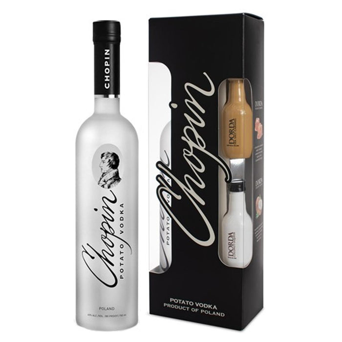 Chopin Potato Vodka 70cl With 2x5cl Dora Liqueurs Gift Pack