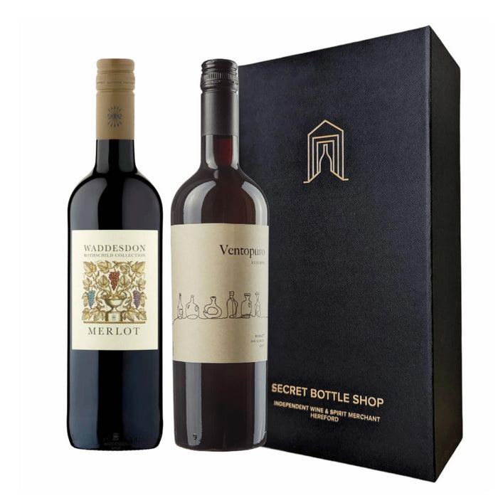 Secret Bottle Shop - Merlot Discovery Duo Gift Set 2 x 75cl