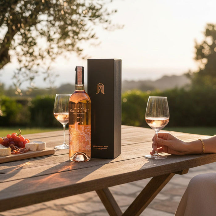 Chateau Galoupet G De Galoupet Organic Rose Gift Boxed & 2 Glasses