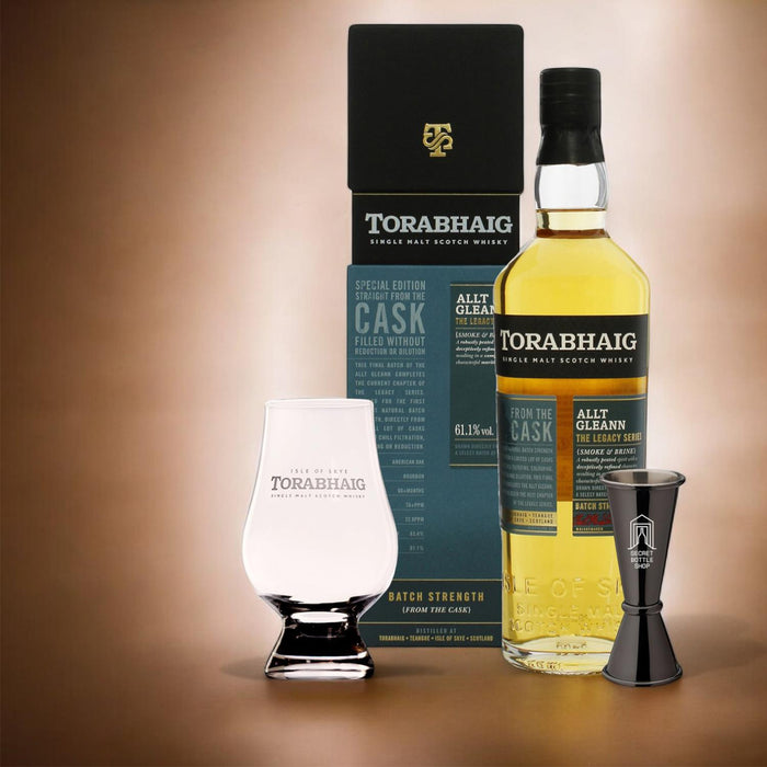 Torabhaig Allt Gleann Batch Strength Whisky Glass & Jigger Set 70cl