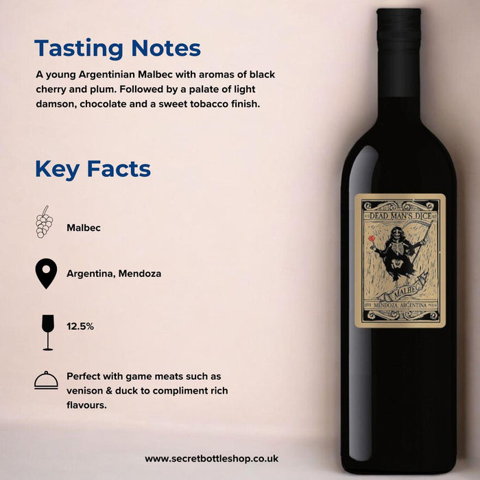 Dead Man's Dice Malbec Key Facts
