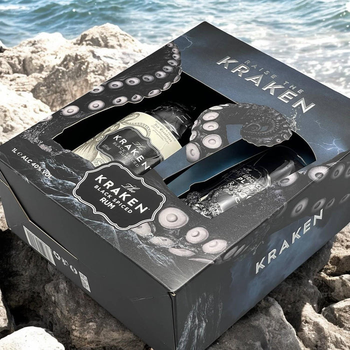 Kraken Black Spiced Rum & Glass Gift Boxed