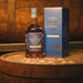 Chairman's Reserve Forgotten Casks Rum on wooden barrel