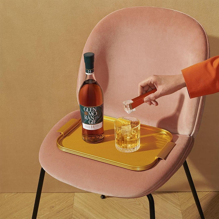Glenmorangie Quinta Ruban 14 Year Old Whisky Glass & Ice