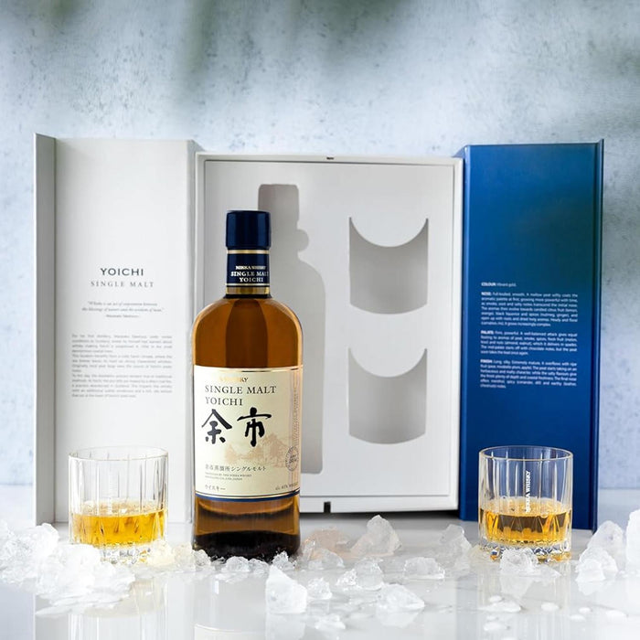 Nikka Yoichi Single Malt Whisky 2 Glass Gift Set 70cl