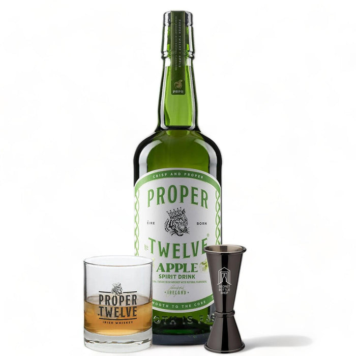 Proper No. Twelve Apple Whiskey Glass & Jigger Set 70cl